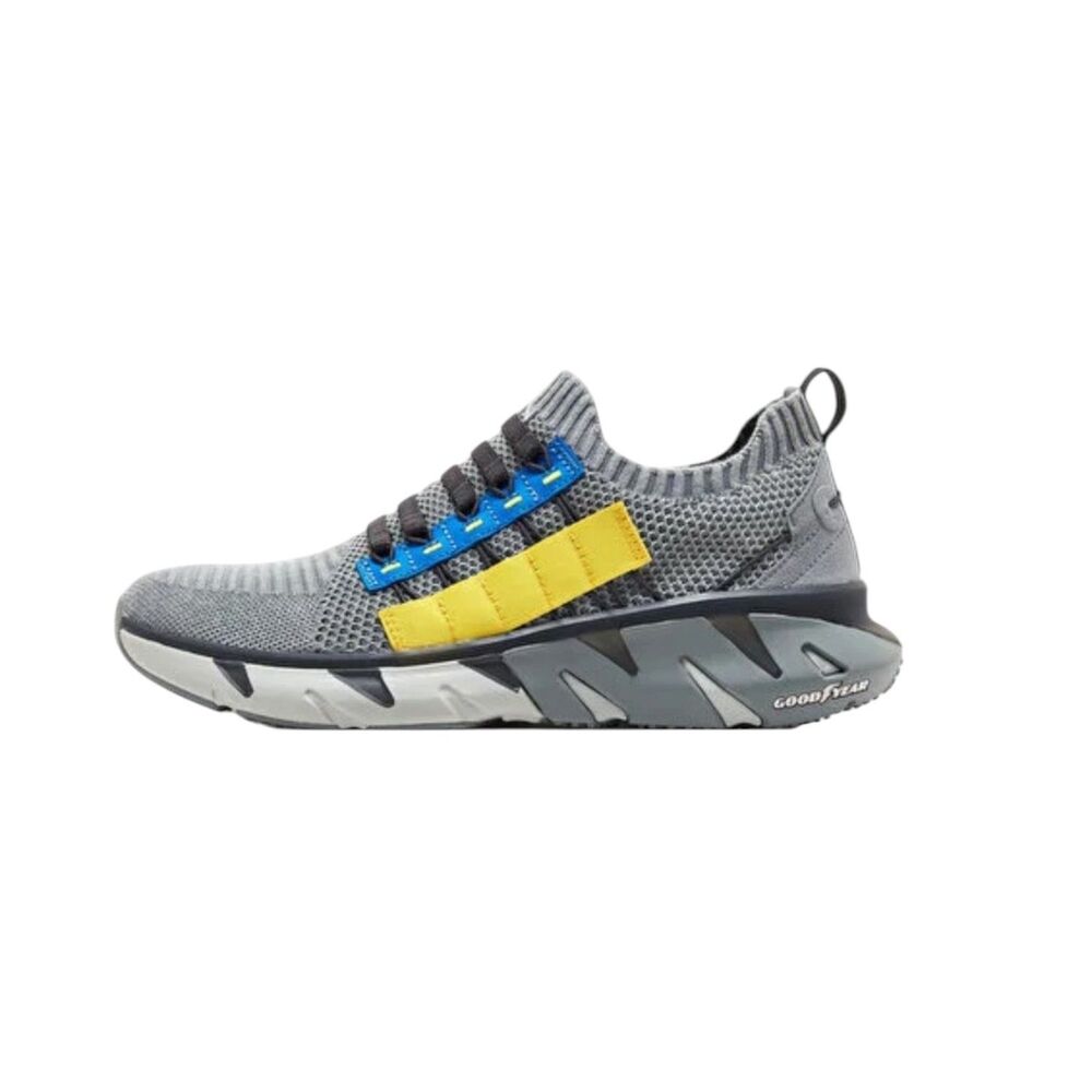 Mark Nason Skechers Ziggy Tallin Knit Bunjee Sneakers Shoes Men Gray Blue 9 NIB